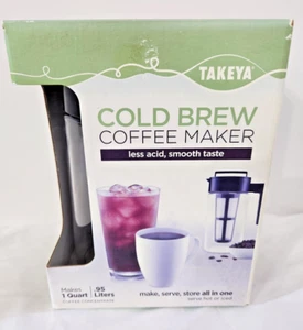 Takeya Cold Brew Patented Coffee Maker 1 Quart - Black - Picture 1 of 10