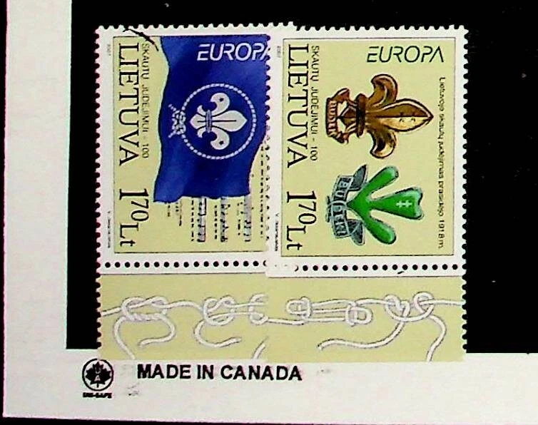 Lithuania Sc 836-7 NH ISSUE OF 2007 - SCOUTS - EUROPA - (SC1)  - Image 1 of 1