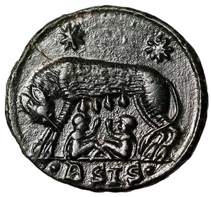 Rom Stadt Gedenkmünze "Lupa Romana, She Wolf" Siscia sehr schön - Bild 1 von 5