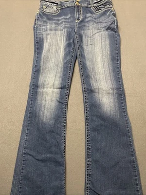 Wallflower The Luscious Curvy Fit 牛仔刺绣口袋 11 码长靴型 — 第 1/4 张图片