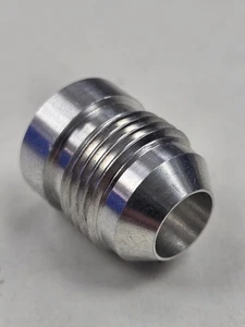 -8an Male Aluminum Fabricated Weld On Bung Fitting - Picture 1 of 3
