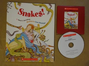 Snakes! By David T Greenberg - Paperback Book with Audio CD - Scholastic - Picture 1 of 3