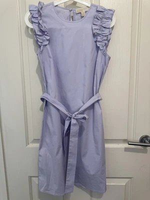 michael kors Purple Mink Dress Size Small Cotton Short Sleeves Designer Brand Ne - Image 1 of 4