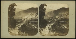 DOLGELLAU (Afon Aran), Wales (Antik Stereoview Stereoskop) 1860er/1870er Jahre - Bild 1 von 3