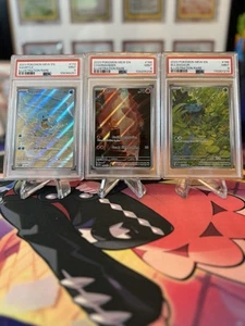Bulbasaur 166 Charmander 168 Squirtle 170 Pokemom 151 PSA 9 Illustration Rare - Picture 1 of 5