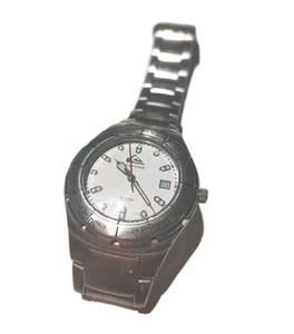 Mens Quicksilver Astra Wrist Watch Silver Tone Stainless Steel New Batt. VTG - Picture 1 of 8