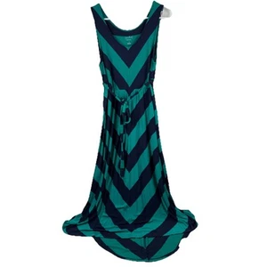 Vestido midi sin mangas Chevron tejido de maternidad elástico ISABEL INGRID - mediano - Imagen 1 de 7