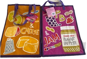 Bolso de Mano Trader Joe’s Reutilizable PB & JAM Galletas y Leche Mac & Cheese Bolso de Tienda 🛍️ - Imagen 1 de 18