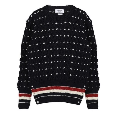 Cabo Thom Browne Doni-Gol malha clássica MKA510B Y1506 415 142313598 - Imagem 1 de 4