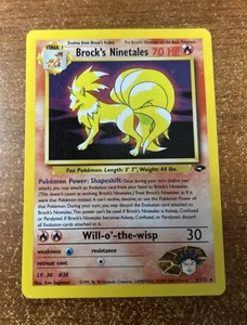 Brock's Ninetales 3/132 Gym Challenge Holo LP - Bild 1 von 2