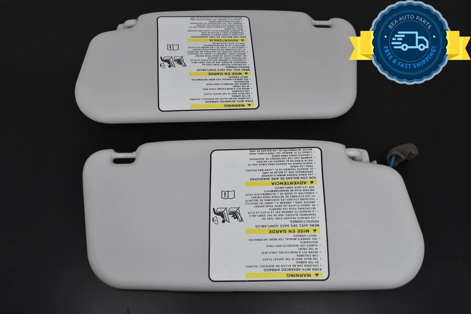 Quebra-sol DEFEITO 2014-2017 Fiat 500L motorista passageiro com iluminação fabricante de equipamento original - Imagem 1 de 4