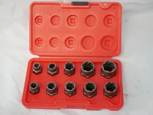 Craftsman USA 10 Piece Bolt-Stud Out Damaged Bolt/Nut Remover Extractor Set - Bild 1 von 8