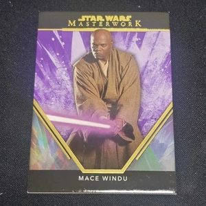 2024 TOPPS STAR WARS CAPOLAVORO MACE WINDU VIOLA 31/50 ES1 79 - Foto 1 di 2