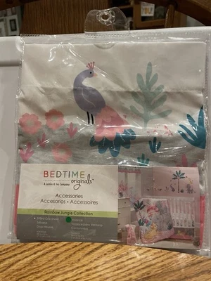 Cenefa ventana elefante/leopardo selva arco iris originales para dormir - rosa/gris Foto 1 de 4