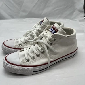 Converse Chuck Taylor All Star Madison Damen 8 Mid-Top Weiß Canvas Sneaker - Bild 1 von 8