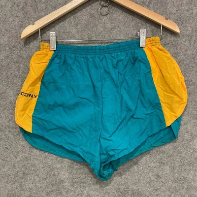 VINTAGE Saucony Running Shorts Adult Size XL Elastic Waist Green Olympics 48008 - Image 1 of 4