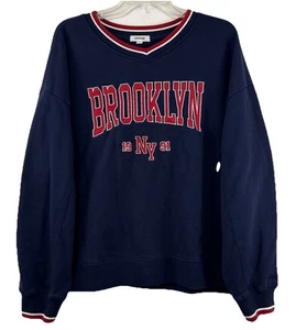 Garage Brooklyn NY 1991 Felpa Grande Unisex Pullover Camicia Casual Cotone Bld - Foto 1 di 5