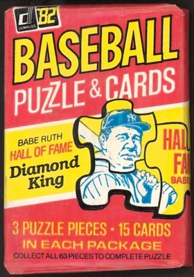 1982 Donruss Baseball Sealed Wax Pack - 15 Cards - Cal Ripken Jr. RC ?? - Image 1 of 2