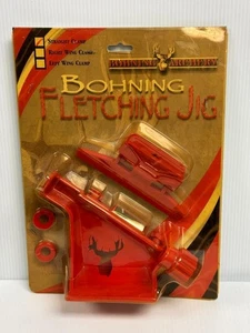 Bohning Bogenschießen GERADE KLEMME BEFIEDERUNGSVORRICHTUNG Brandneu - Bild 1 von 1