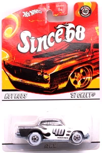 Hot Wheels 2008 Since 68 Hot Rods #3 1957 Chevy Bel Air ft. black/white WWBW's - Picture 1 of 4