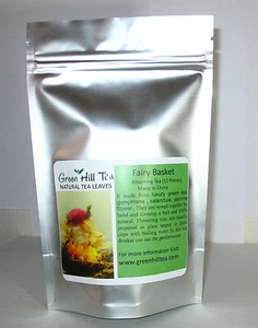 Cesta de hadas té verde té flor té 12 piezas en bolsa - Imagen 1 de 3