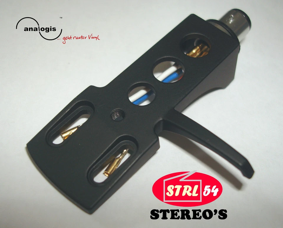 Analogis Headshell (SME 65mm / 9g) incl. Cable Additional Weights Black 010117