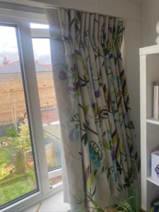 MARMIMEKKO floral large interlined curtains - Picture 1 of 14