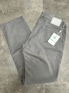 Jeans LUIGI BORRELLI Lujo Vintage Gris Algodón Denim Colección 42 (EU 58) - Imagen 1 de 10
