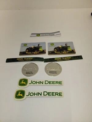 John Deere Lot Of 9 Ertl Collector Coin Release #15 And #16 4020 Tractor Card - Image 1 of 4