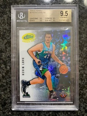 2008 eTOPPS #4 KEVIN LOVE RC /749 BGS 9.5 Gem MINT Timberwoves Cavaliers Rookie - Image 1 of 2