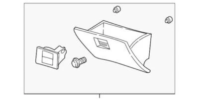 Porta compartimento caixa de luvas original Ford 2006-2007 Explorer 6L2Z-7806024-AAA - Imagem 1 de 2