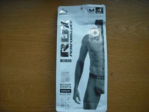Mens NWT RBX Boxer Briefs 4prs Quick Dry Microfiber Lightweight Navy Sz:M(32-34) - Picture 1 of 3