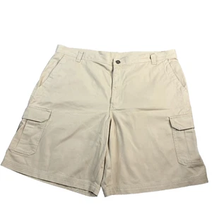 Pantaloncini cargo Columbia da uomo taglia 42 beige chiaro omni-shade casual outdoor zip mosca - Foto 1 di 17