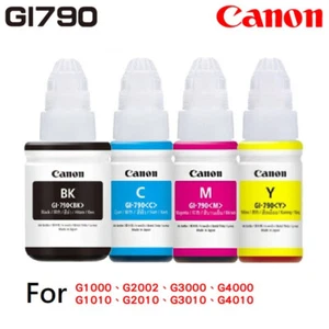 (No Box) NEW Original CANON GI-790 4-Color Set Ink for G1010 G2010 G3010 G4010 - Picture 1 of 2