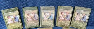 The Bobbsey Twins Hardcover Lot 5 Bücher grüne Einbände 1919-1927 antik - Bild 1 von 19