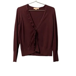 Strickjacke Ann Taylor LOFT Gr. LP Burgund Pullover mit Knöpfen  - Bild 1 von 8