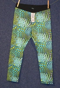 Medias de ejercicio activo con estampado azul Aruba grandes para mujer Hue nuevas con etiquetas - Imagen 1 de 7