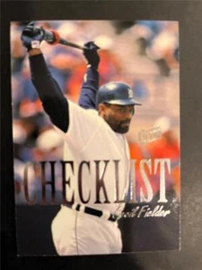 1996 Fleer Ultra Checklist Insert #2 Cecil Fielder Tigers - Picture 1 of 1