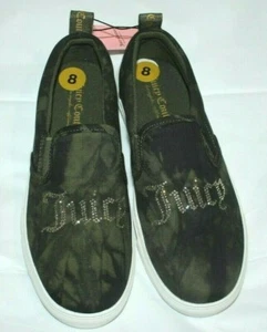 JUICY COUTURE CHELLO KHAKI TIE DYE SLIP ON SHOES SNEAKER WOMEN SIZE 8 - Picture 1 of 8