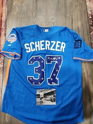 Max Scherzer Autographed Jersey With COA - Image 1 of 4