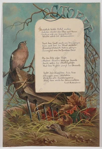 "Oktober" von Seyfried, Öl auf Papier, 1883" - Bild 1 von 3