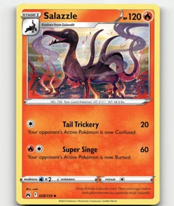 Pokemon Salazzle 028/159 Crown Zenith Uncommon - Picture 1 of 1