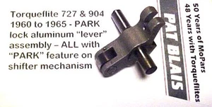 Torqueflite 727 & 904 1960-1965: PARK Lock Aluminum Apply LEVER Assembly - USED  - Picture 1 of 1