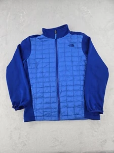 The North Face Thermoball Jacket Boys XL 18-20 Blue Lightweight Pockets Hoodless - Picture 1 of 15