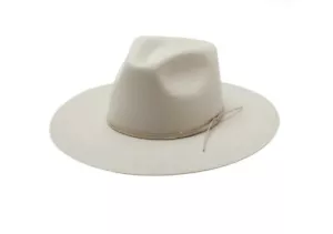 Sombrero de Vaquero Wyeth Shea 100% Lana (vendido @ Anthropologie) En Masilla Nuevo Sin Etiquetas - Imagen 1 de 18