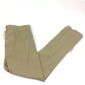 Polo Ralph Lauren Black Label pantalone uomo cotone kaki piatto davanti 36x32 beige nuovo - Foto 1 di 5