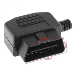 16 Pin OBDII OBD 2 Stecker Kabel Stecker Diagnose Adapter Buchse Stecker Auto - Bild 1 von 6