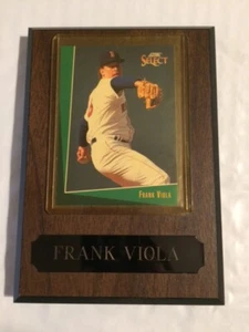 Frank Viola Boston Red Sox handgefertigte Holzplakette mit Partitur Auswahlkarte #94 - Bild 1 von 2