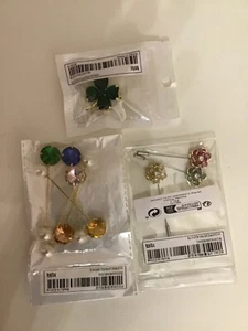 Variety of pins for hats or clothing- brand new , colored - Picture 1 of 4