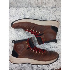 Timberland Flyroam Trail Mid Wheat Mens 11 Brown Leather Lace Up Ankle Boots